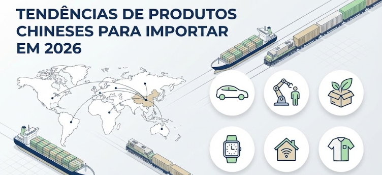 Tendências de produtos chineses para importar em 2026